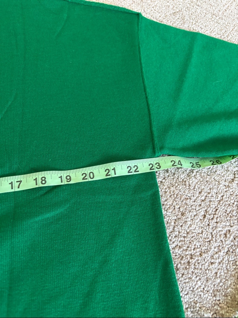 Amazon Women’s Green Crew Neck Short Sleeve Sweater - Picture 3 of 6